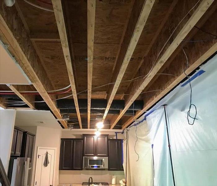 damaged home from severe weather and water damage
